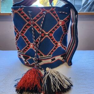 Colombian Handmade Woven Bag 100% Cotton, No Tags